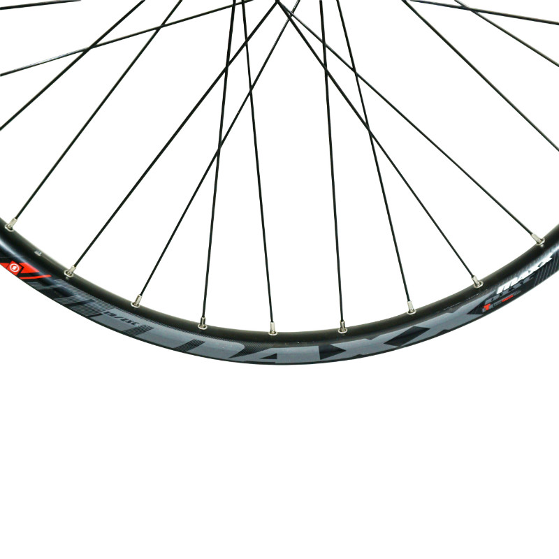 Roue VTT disque 27.5" maxx 25 freeride tubeless ready disque 6 trous avant noir Velox axe traversant 20-110 - jante 25C 32 rayons - vue 4