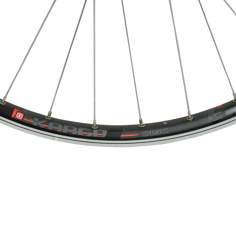 Roue avant VTC cargo VAE Velox M840 Kargo moyeu Shimano QC300 500 noir 32 rayons - vue 4