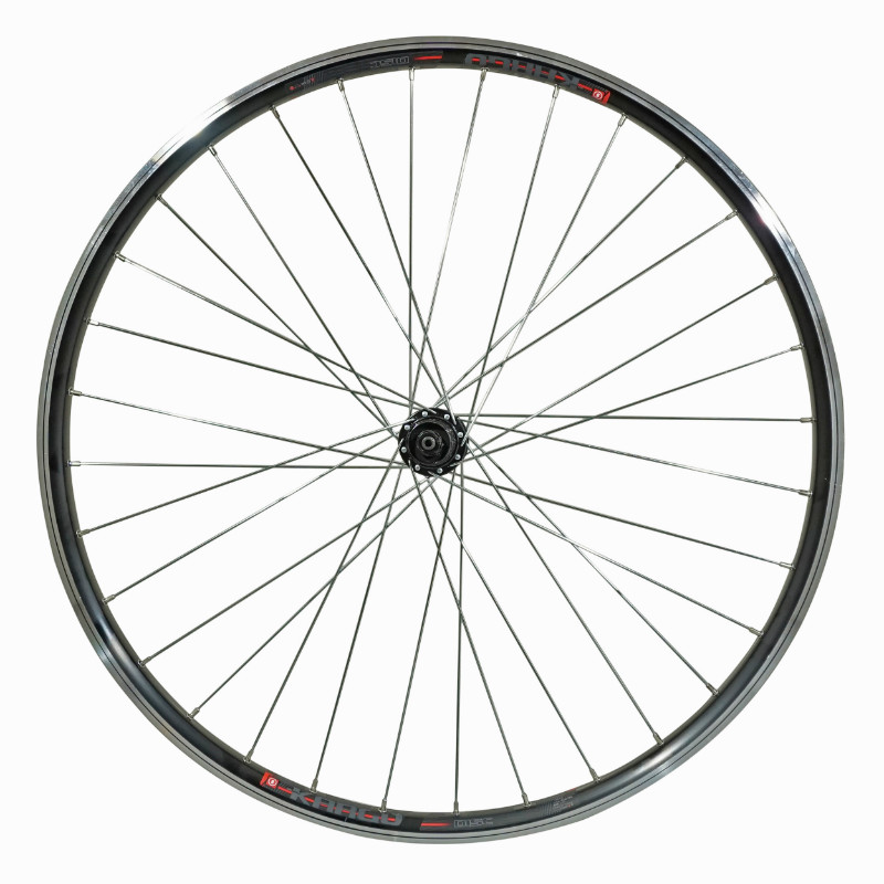 Roue VTC - cargo - vae - e-bike - longtail patin blocage M840 kargo arriere noir moyeu shimano QC300 cassette 10-9-8V (renforce) rayon zing jante 25C 32 rayons -poids max 180 KG - vue 2
