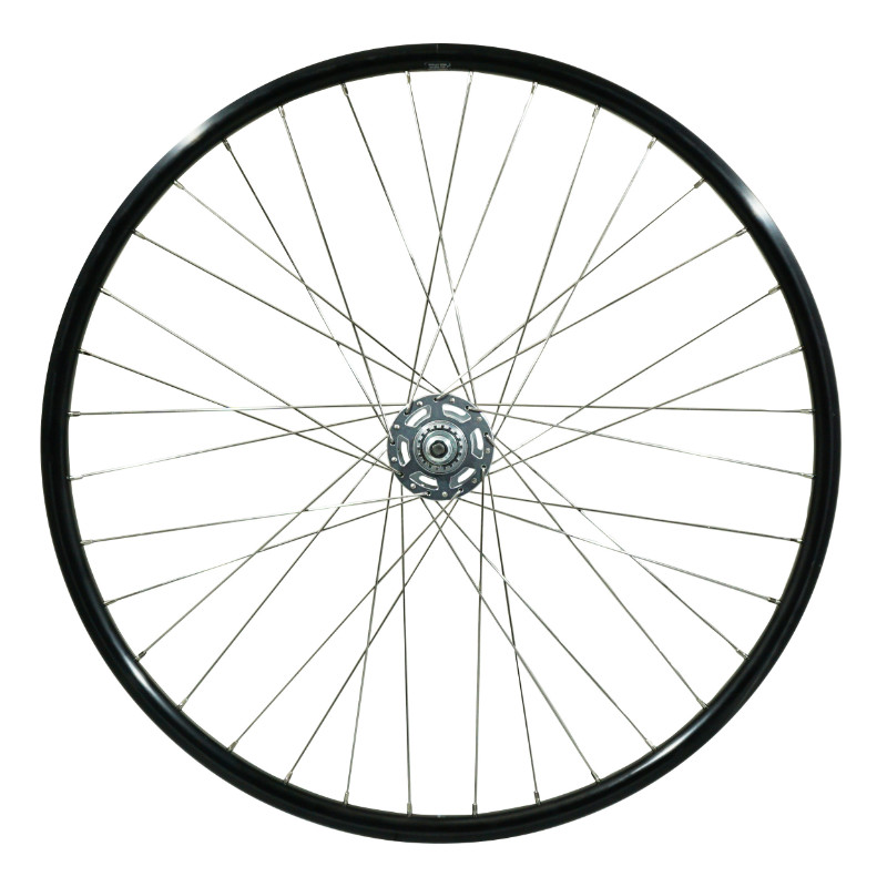 Roue VTC 700 x 35 - 28" ER20 arrière noir double paroi moyeu Nexus 3V frein tambour 36 rayons inox Sélection P2R - vue 2