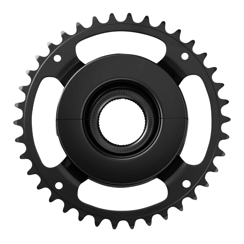 Plateau vae-e-bike direct mount pour Shimano e-steps origine mono 38DTS noir steps E6100 sans flasque