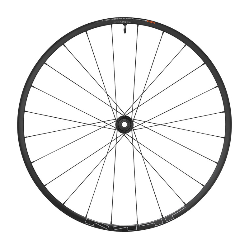ROUE VTT DISQUE 29" SHIMANO MT620 BOOST TUBELESS CENTERLOCK AVANT NOIR AXE TRAVERSANT 15-110  JANTE 30C
