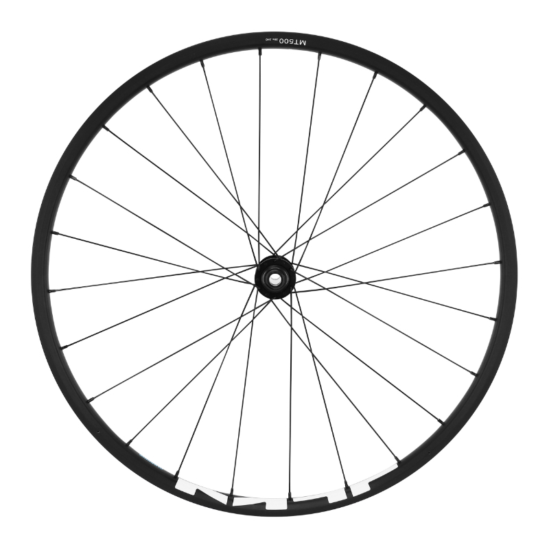 Roue VTT disque 29" Shimano MT500 boost centerlock avant noir axe traversant 15-110 jante 24C - vue 2