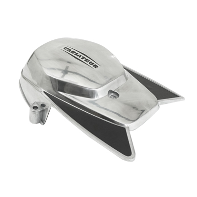 Cache variateur cyclo adaptable Peugeot 103 SP-MVL alu-noir (4 trous) Sélection P2R - vue 2