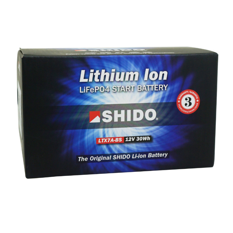 Batterie 12V 2,4 ah LTX7A-BS Shido lithium ion prete a l'emploi (lg150xl87xh93) remplace YTX7A-BS - vue 2