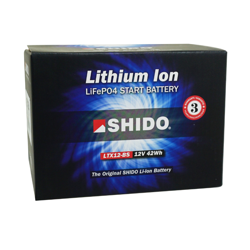 Batterie 12V 4 ah LTX12-BS Shido lithium ion prete a l'emploi (lg150xl87xh130) remplace YTX12-BS - vue 2
