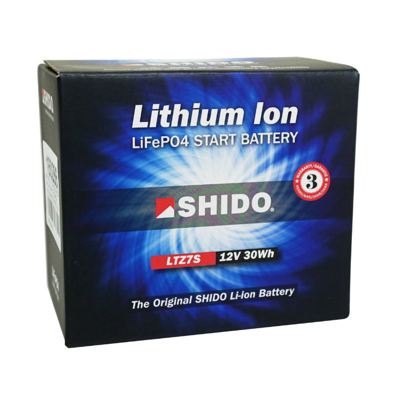 Batterie 12V 2,4 ah LTZ7S Shido lithium ion prete a l'emploi (lg113xl69xh105) remplace YTZ7S - vue 2