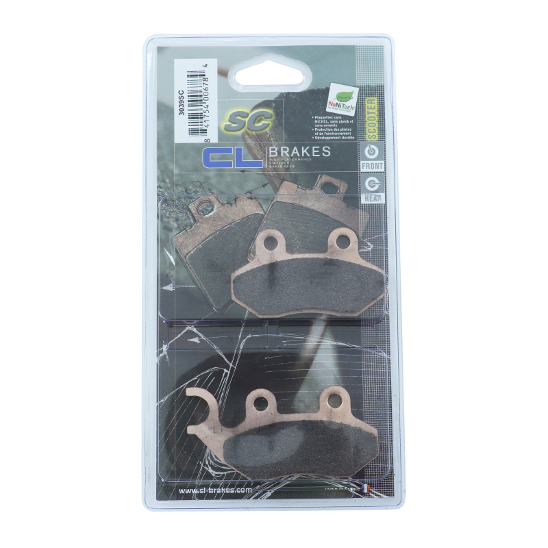 Plaquette de frein Cl Brakes pour peugeot 50 tweet av - sym 50 orbit 2T-4T, jet av, jet euro-x av (1 jeu de 2 plaquettes) (3039 SC) - vue 3