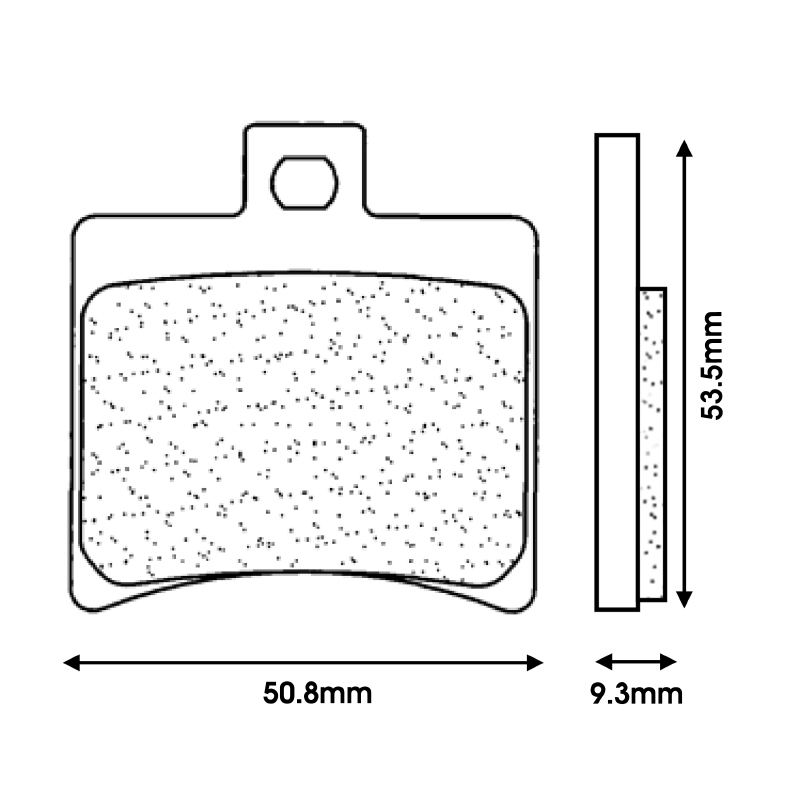 Plaquette de frein Cl Brakes pour aprilia 50 SR ditech ar, scarabeo ditech ar (1 jeu de 2 plaquettes) (3055 SC) - vue 2