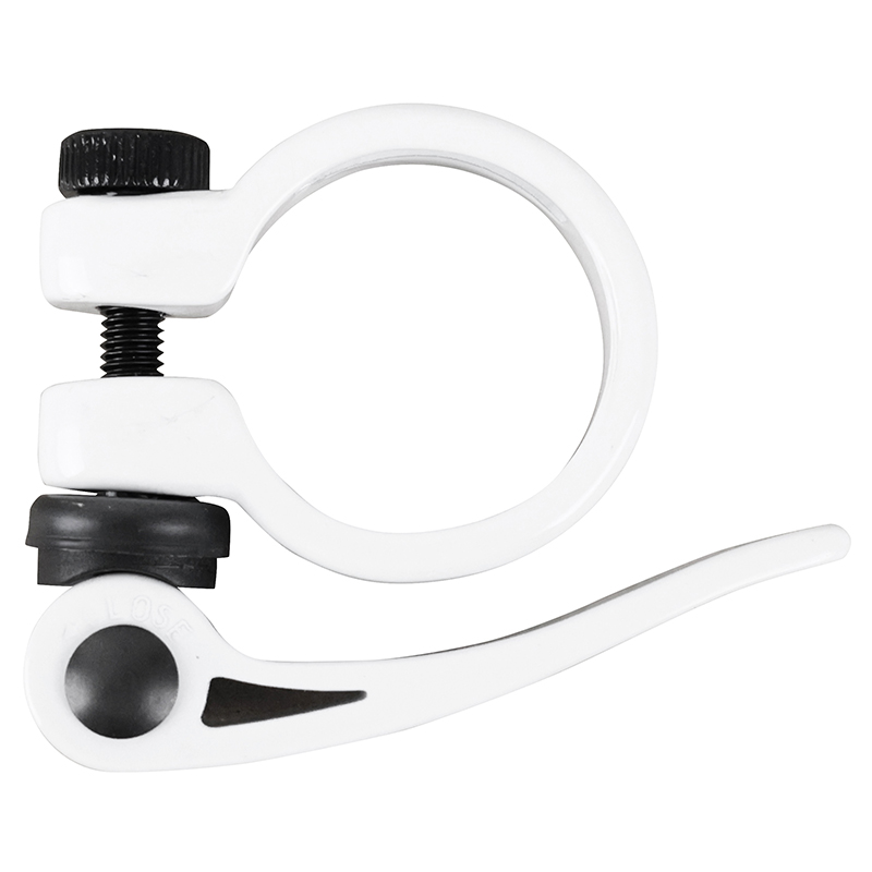 Collier de serrage tige de selle rapide Newton aluminium blanc diamètre 34,9 mm - vue 3