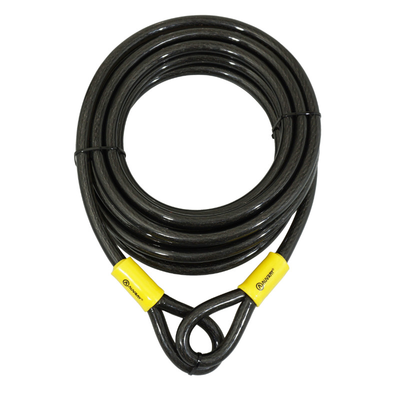 Antivol vélo câble à boucle Auvray renforcé diamètre 15 mm longueur 9 m - vue 2