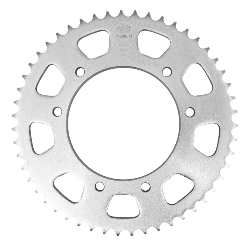 Couronne moto AFAM 428 51 dents DTS Derbi Mulhacen/Senda - Rieju Tango/RS3 - Yamaha XT R-X