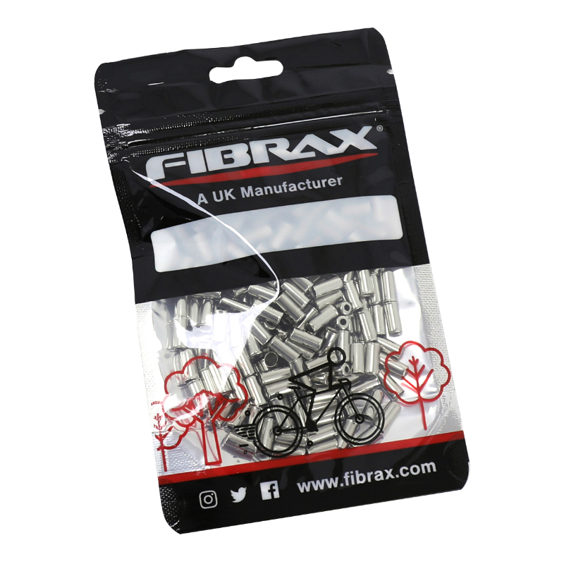 Embout de gaine dérailleur 4 mm - longueur 10 mm métal Fibrax (sachet de 200) - vue 2