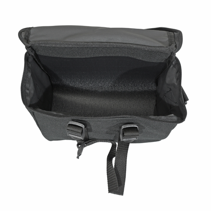 Sacoche de cintre-guidon velo Newton N4 noir fixation clip 25.8-31.8 avec lecteur carte (lg30xl19xh21) - vue 3