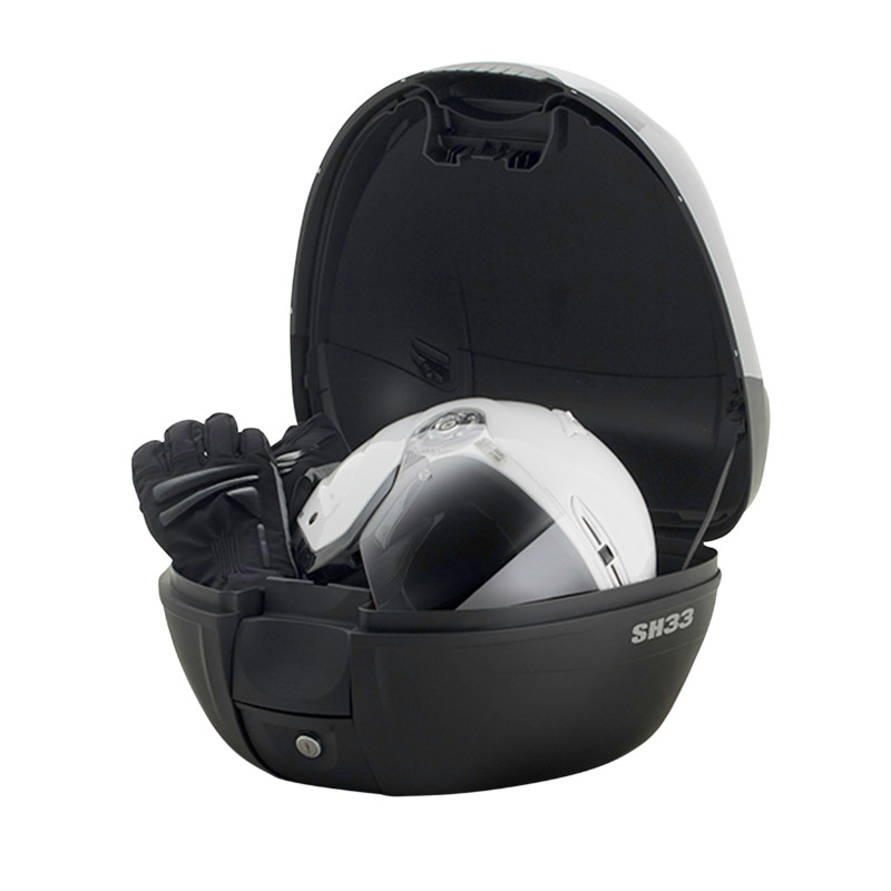 Top case Shad SH33 noir 33L avec platine pour scooter-maxiscooter (contenance 1 casque integral + accessoires) (l43xh31xp42cm) (D0B33200) - vue 2