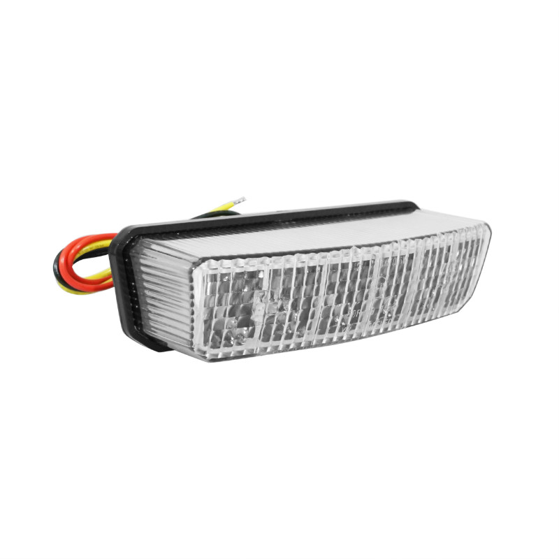 Feu arrière 50 à boîte adaptable Beta 50 RR 2018+/Derbi 50 GPR 2010+/125 GPR 2011+ transparent homologué CE