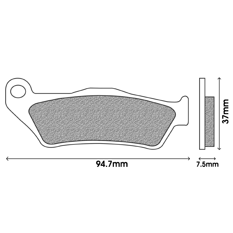 Plaquette de frein Newfren FD0186SD métal fritté avant - vue 2