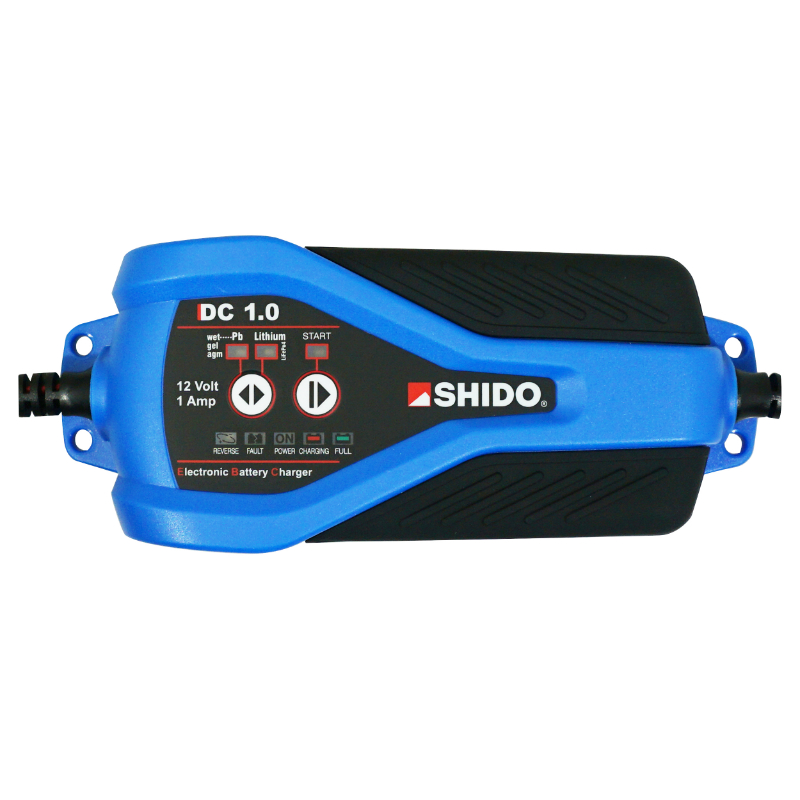 Chargeur de batterie Shido DC 1.0 lithium ion-gel-acide 12V de 2A à 40 ah canbus (lg180xl80xh40) - vue 2