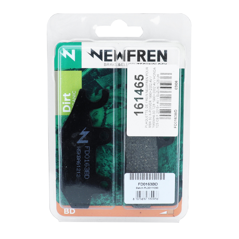 Plaquettes de frein Newfren FD0163BD organiques - vue 3
