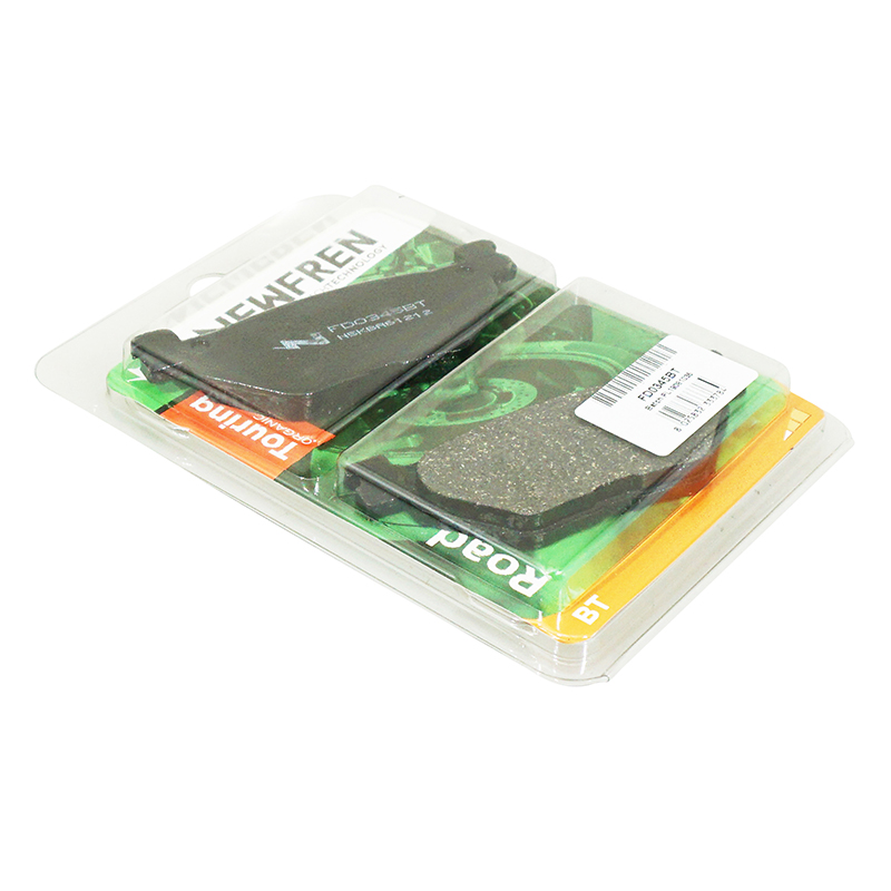 Plaquette de frein Newfren pour yamaha 900 TDM 2002+2014 ar, 1300 FJR 2003+ ar, 950 XV bolt 20014+2018 ar, 1700 XV warrior 2003+2004 ar (l 100MM - h 39MM - p 9.5MM) (FD0345BT) (touring organique) - vue 3