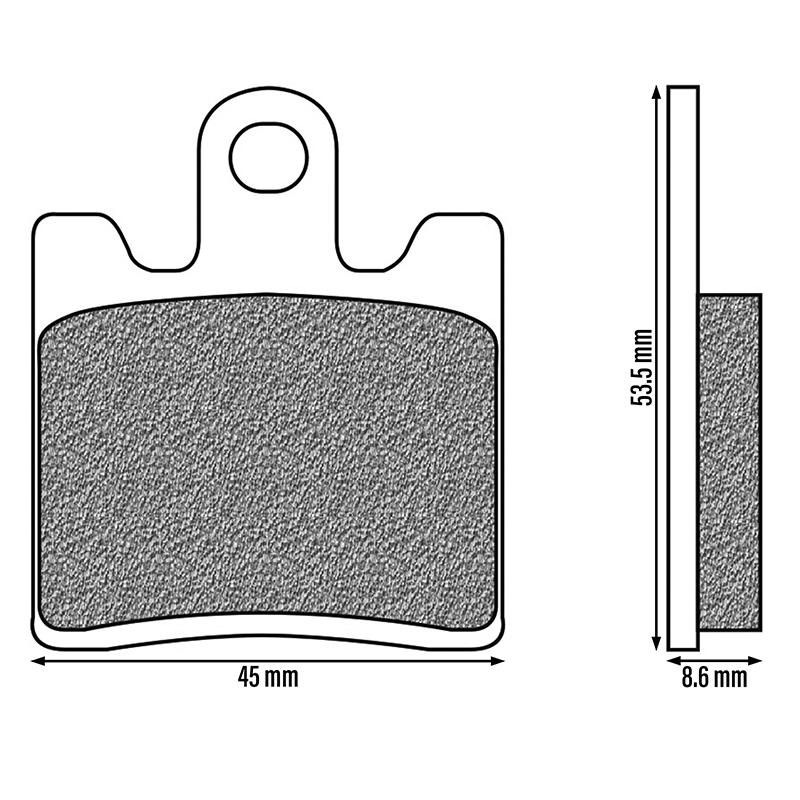 Plaquette de frein Newfren FD0264SE métal fritté - vue 2