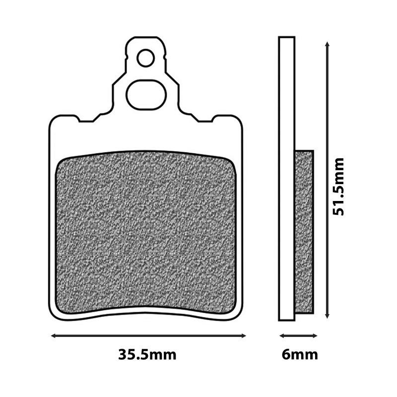 Plaquette de frein Newfren FD0048BT touring organique - vue 2