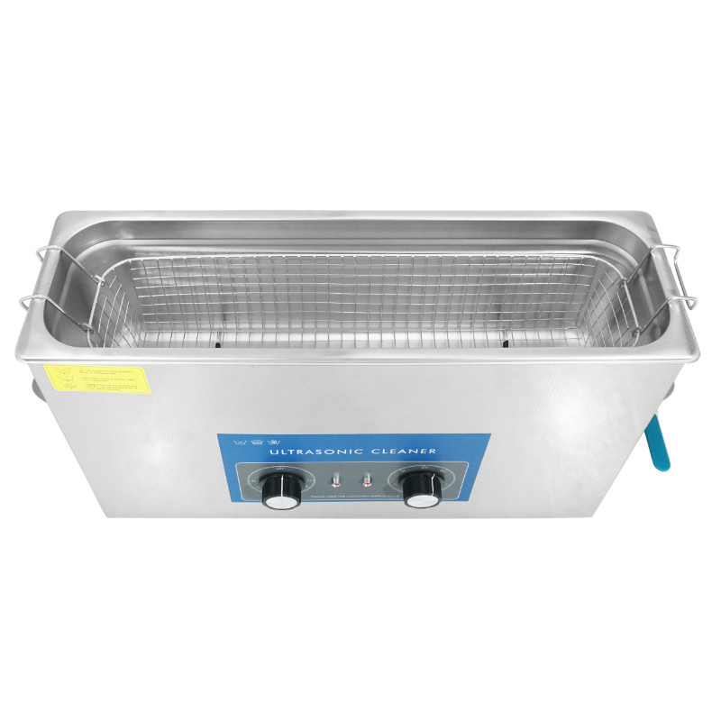 Nettoyeur-bac ultrasons professionnel analogique 10L 240 watts avec vanne de vidange (505x135x150mm) -special petite rampe de carburateur (largeur rampe maxi 9CM) (qualite premium) - vue 2