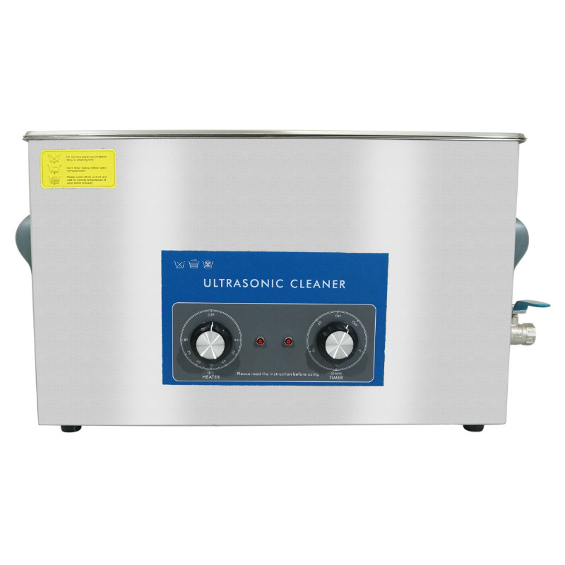 Nettoyeur-bac ultrasons professionnel analogique 10L 240 watts avec vanne de vidange (505x135x150mm) -special petite rampe de carburateur (largeur rampe maxi 9CM) (qualite premium) - vue 3