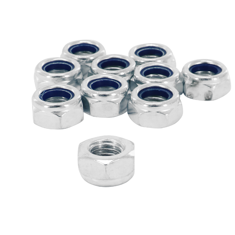 Écrou 6 pans nylstop frein M12 x 1,75 acier zingué Sélection P2R (lot de 10) - vue 2