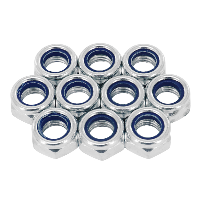 Écrou 6 pans nylstop frein M12 x 1,75 acier zingué Sélection P2R (lot de 10) - vue 3