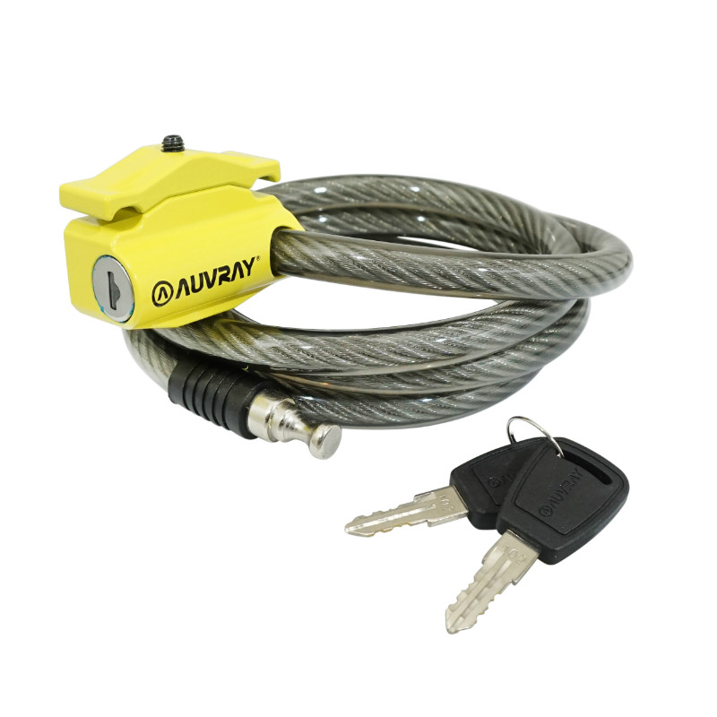 Antivol vélo câble à clé Auvray S.Lock diamètre 12 mm longueur 1,50 m - vue 2