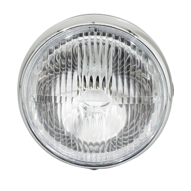 Phare-projecteur adaptable Peugeot-MBK rond diamètre 140 mm noir BA20D - vue 2