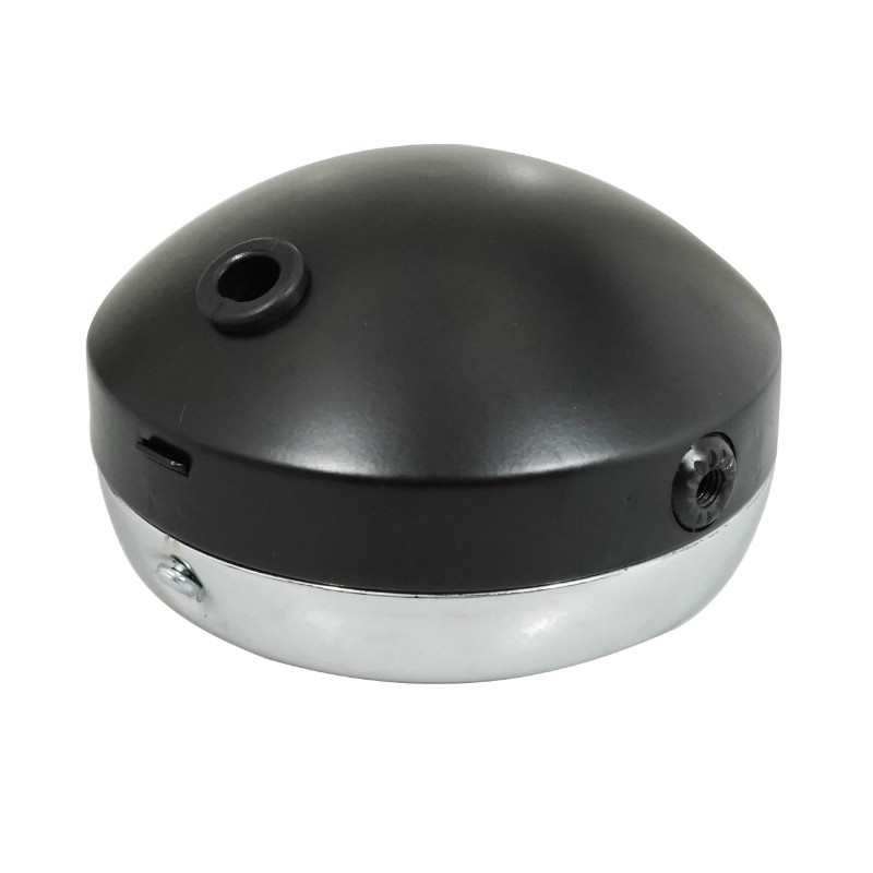 Phare-projecteur adaptable Peugeot-MBK rond diamètre 140 mm noir BA20D - vue 3