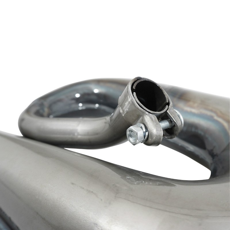 Silencieux pot cyclo serpentin adaptable Piaggio 50 Ciao PX aluminium diam 50 mm - vue 3