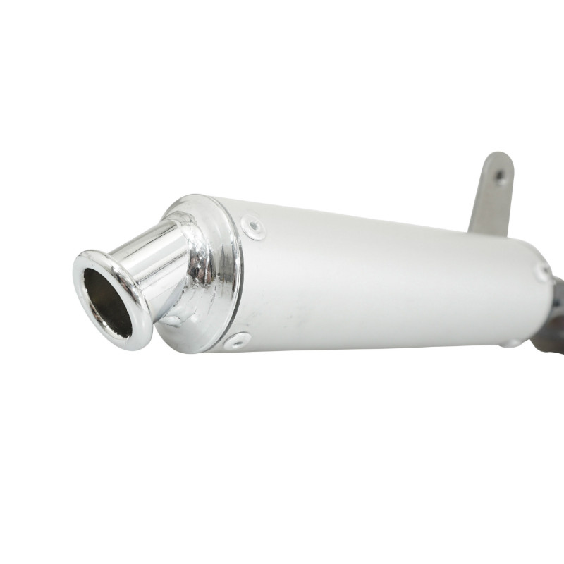Silencieux pot cyclo serpentin adaptable Piaggio 50 Ciao PX aluminium diam 50 mm - vue 4