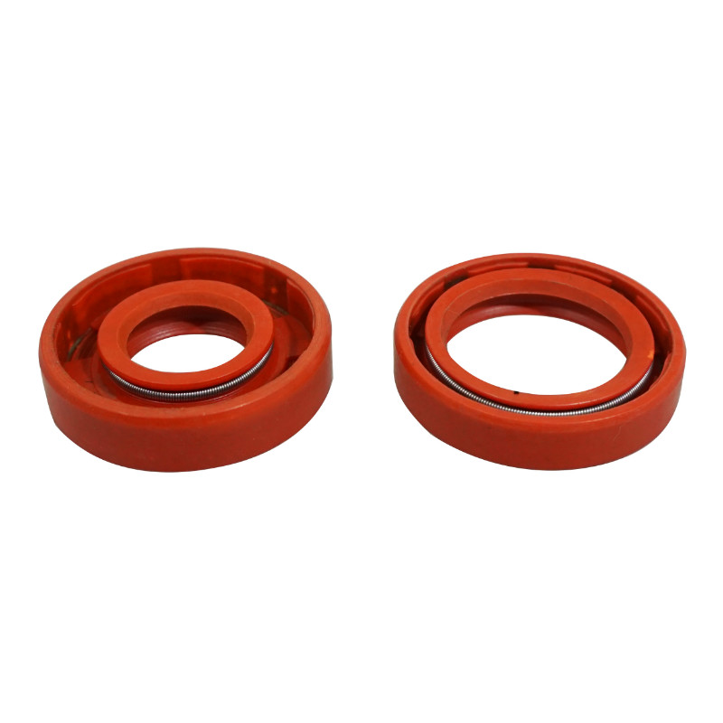 Joint spi embiellage 50 à boîte adaptable Minarelli 50 AM6 Beta 50 RR Rieju 50 MRT Sherco 50 SM-R Peugeot 50 XP6 double lèvres paire - vue 2