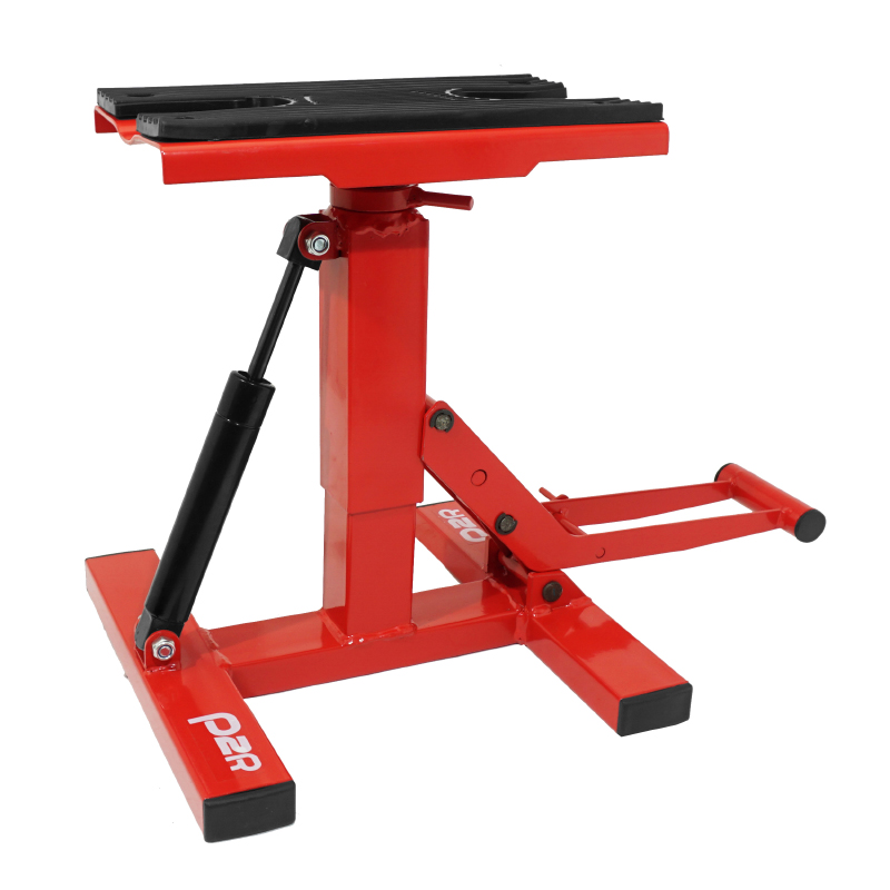 Lève-pont moto cross P2R stand à pédale hydraulique réglage 4 niveaux (hauteur 75-135-250-460 mm) - vue 2