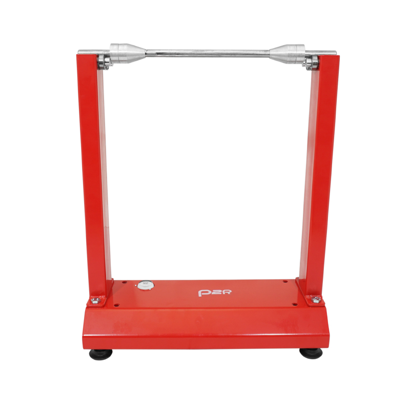 Équilibreuse de roue-pneu moto P2R statique acier rouge (cône 12-30 mm, hauteur max 51 cm) - vue 2
