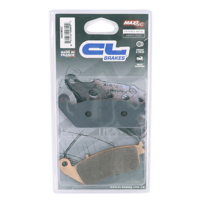 Plaquettes de frein CL Brakes Peugeot 400-500 Satelis 2007-2010 Suzuki 650 Burgman 2003-2009 avant (3065 MSC) - vue 3