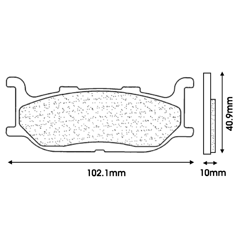 Plaquette de frein CL Brakes avant (jeu de 2) - vue 2