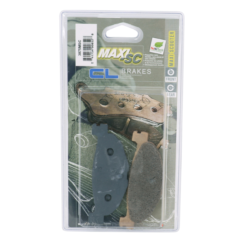 Plaquette de frein CL Brakes pour Yamaha 500 TMAX 2004-2011 et 400 Majesty 2004+ arrière - vue 3