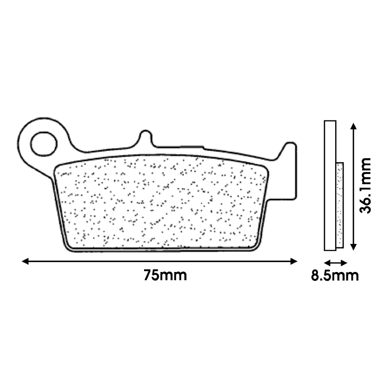 Plaquette de frein CL Brakes pour Kymco 50 Superfever AV, Super 9 2000+2001 AV, Top Boy AV (1 jeu de 2 plaquettes) 3006 SC - vue 2