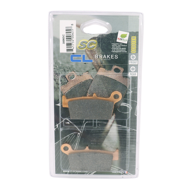 Plaquette de frein CL Brakes pour Kymco 50 Superfever AV, Super 9 2000+2001 AV, Top Boy AV (1 jeu de 2 plaquettes) 3006 SC - vue 3