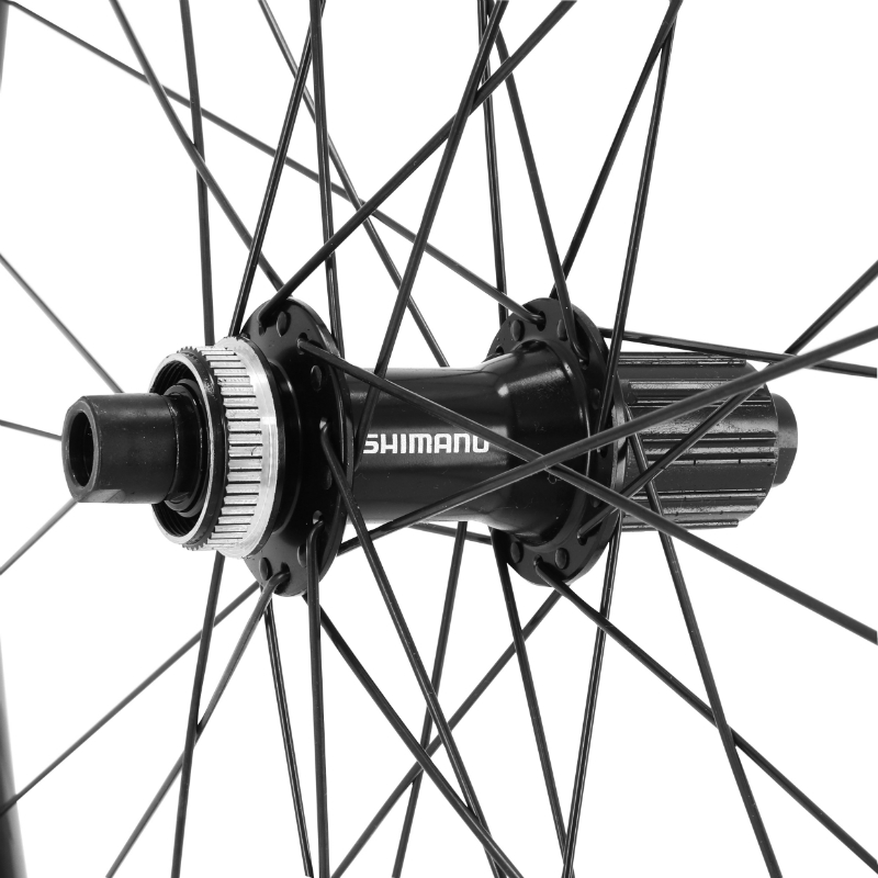 Roue VTT 29" Velox Trucky 30 Tubeless Ready Arrière Centerlock Noir Moyeu Shimano TC500 11-10V Axe Traversant 12-142 Jante 30C 32 Rayons - vue 3