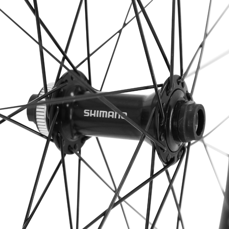 Roue VTT 29" Velox Trucky 30 Boost Tubeless Ready avant Centerlock noir moyeu Shimano TC500 axe traversant 15-110 jante 30C 32 rayons - vue 4