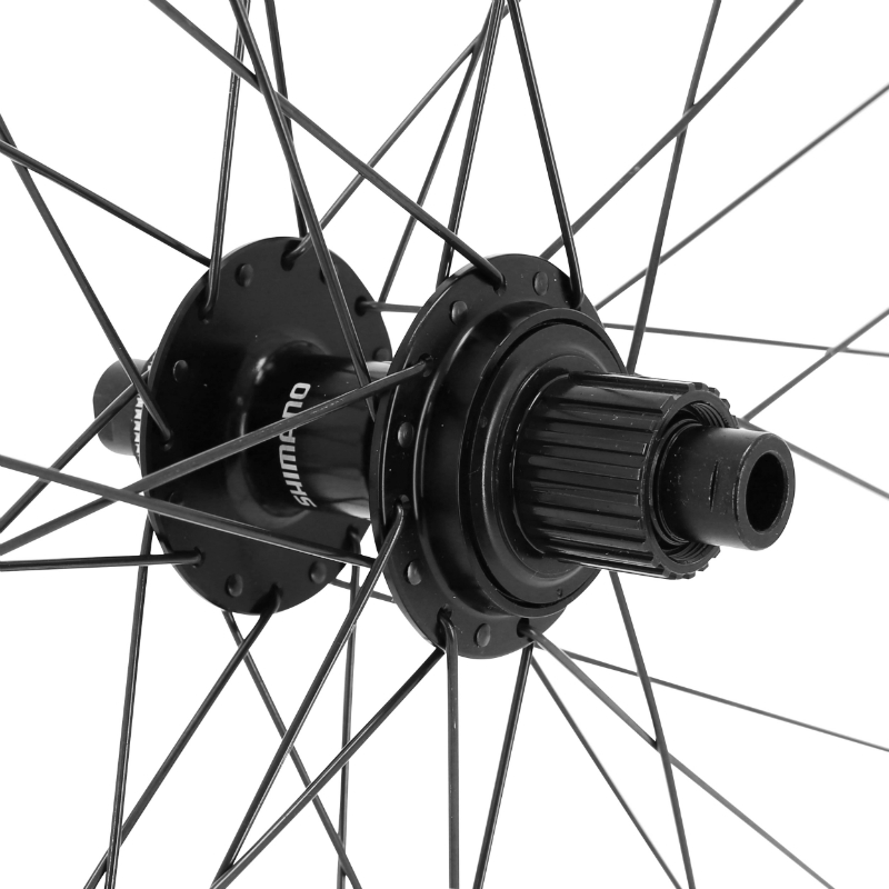 Roue VTT 27,5" Velox Trucky 30 Tubeless Ready arrière Centerlock noir moyeu Shimano TC500 cassette Microspline 12V axe traversant 12-142 jante 30C 32 rayons - vue 4