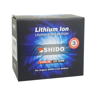 Batterie 12V 1,6 ah LTX5L-BS Shido lithium ion prete a l'emploi (lg113xl70xh105) remplace yb5l-b-ytx5l-b - vue 2