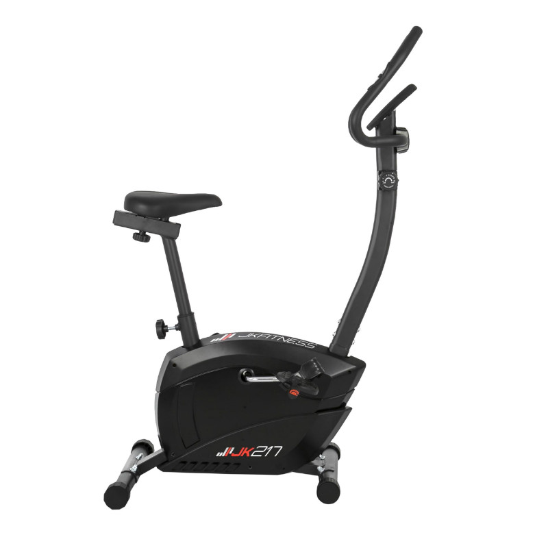 Velo fitness JK bike JK217 magnetique 8 niveaux de resistance volant 6KG (compteur calories-vitesse-distance partielle et totale-pulsation) (poids maxi pour l'individu 100KG) sante - appartement