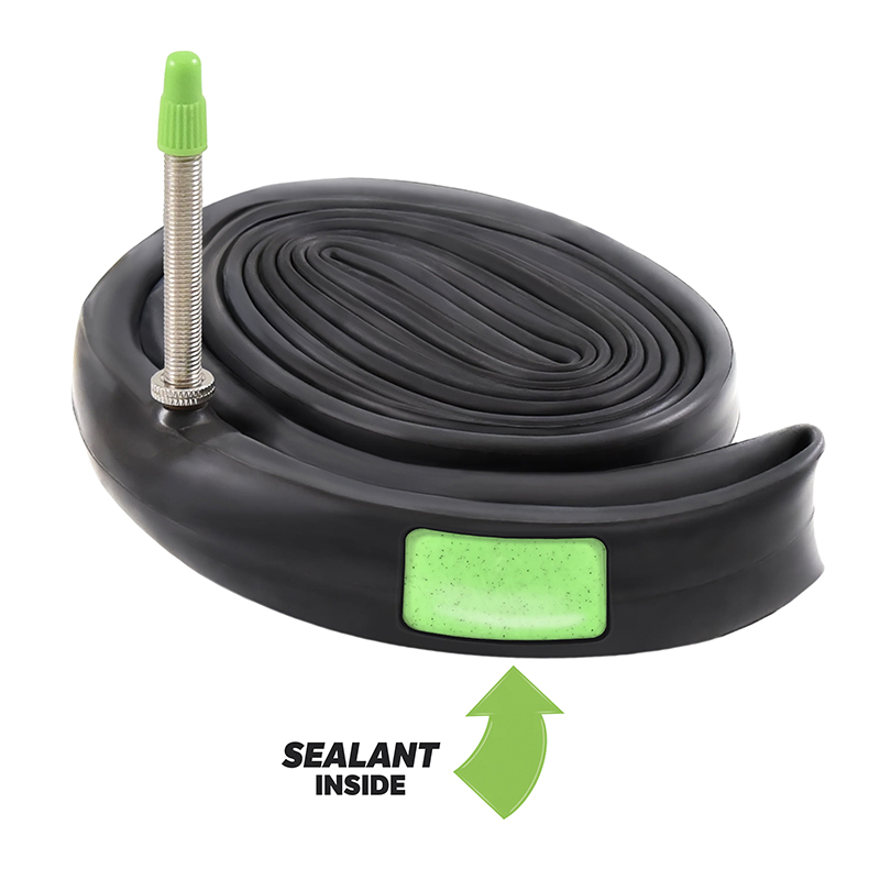 Chambre à air vélo 27,5 x 2,00-2,40 Slime valve Presta obus démontable avec liquide anti-crevaison - vue 2