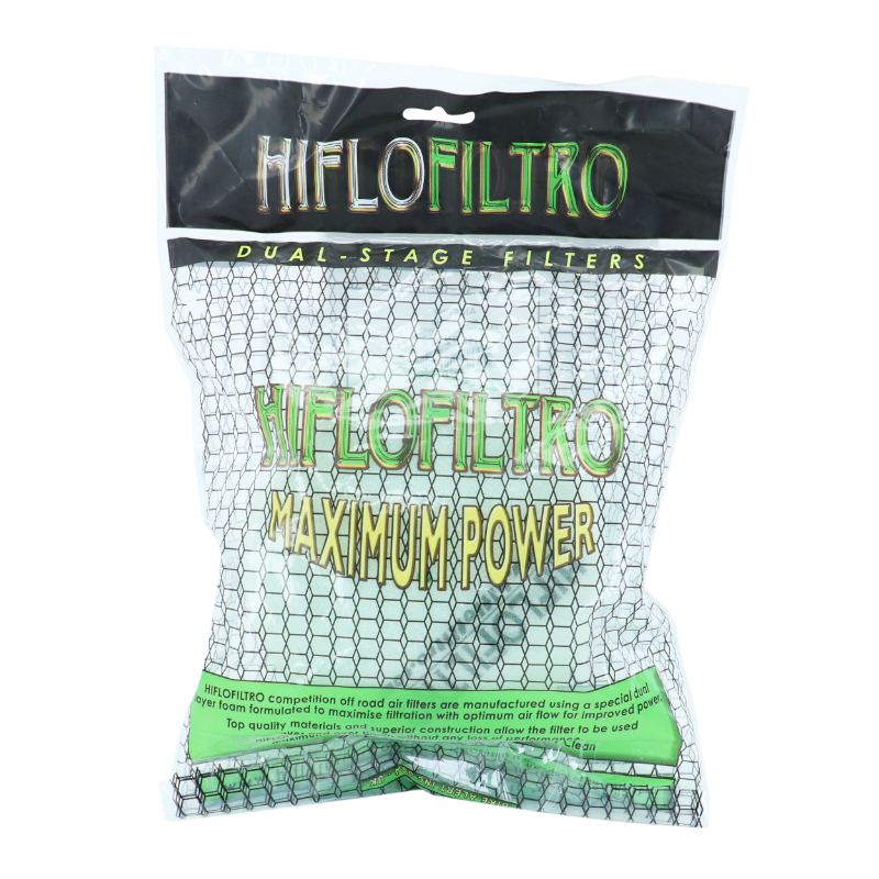 Filtre a air moto adaptable kawasaki 250 KLX 2009+2020, 300 KLX 2020+2021, 650 KLX 1993+1996, 125-250 KX 1987+1989, 500 KX 1987+2003, -Hiflofiltro HFF2019 - vue 4